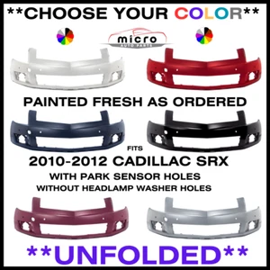 NEW FRONT BUMPER FOR 2010-2012 SRX W/ SENSOR PAINTED CHOOSE YOUR COLOR GM1000916 - Picture 1 of 5