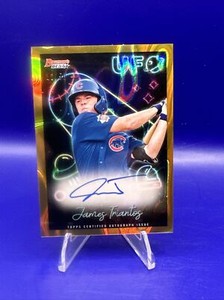 2022 Bowman's Best James Triantos Gold Refractor UFO Auto Autograph #33/50 Cubs