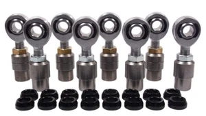 CHROMOLY 4 LINK KIT 3/8 x 3/8-24 HEIM JOINT 3/8 ALUMINUM CONE SPACER BUNG .058 - Picture 1 of 8