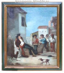 HUILE SUR TOILE XIXème  Ecole Espagnole - Bild 1 von 2