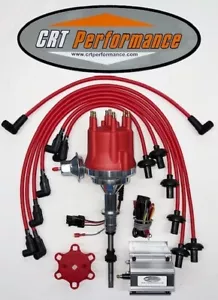 CHEVY CORVAIR 140 145 164 FLAT 6 HEI DISTRIBUTOR RED + 60K Coil + USA PLUG WIRES - Bild 1 von 6
