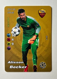 ALISSON BECKER Roma 2017 2018 The Football Trading Cards Artigianali - Foto 1 di 2