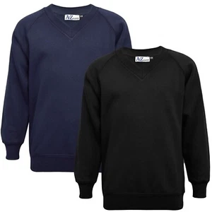 Girls Boys Scouts School Uniform 2 Pack V Neck Jumper Long Sleeves Sweatshirt - Picture 1 of 13