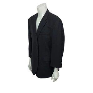 Jos. A. Bank Men's 48R Black Micro Graph Wool Blazer Sport Coat - Picture 1 of 14