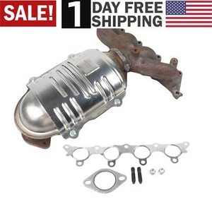 Exhaust Manifold Catalytic Converter For 06-11 Hyundai Accent Kia Rio Rio5 1.6L - Picture 1 of 18
