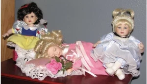 MARIE OSMOND DISNEY BABIES TINY TOTS SNOW WHITE CINDERELLA SLEEPING BEAUTY NIB - Picture 1 of 4