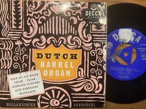 1958 DUTCH BARREL ORGAN 7" 45 EP HOLLANDISCHE DREHORGEL DECCA RECORDS DFE 6406 - Picture 1 of 1