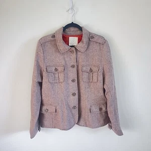 Beige Grey Jacket Tweed Style XL Women’s  - Picture 1 of 4