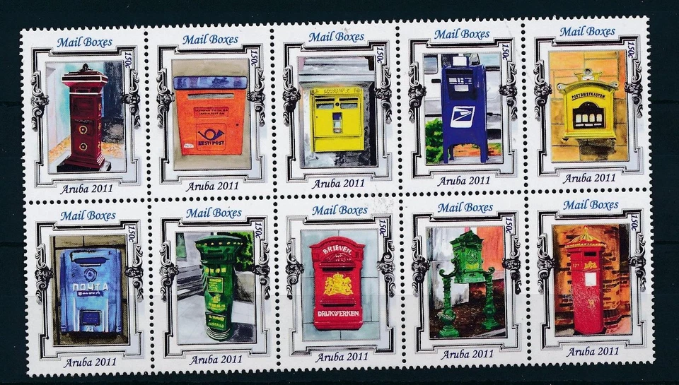 [AR554] Aruba 2011 Mail Boxes MNH - Image 1 of 1