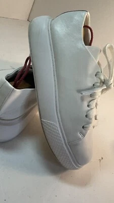 Tênis Jeffrey Campbell COURT Moda Branco com Cadarço Sapatos Platfrom - Imagem 1 de 4