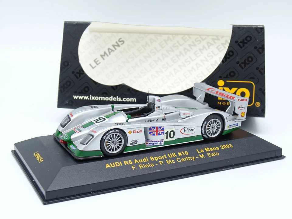 Ixo 1/43 - Audi R8 Audi Sport UK Le Mans 2003 N°10 - Immagine 1 di 1