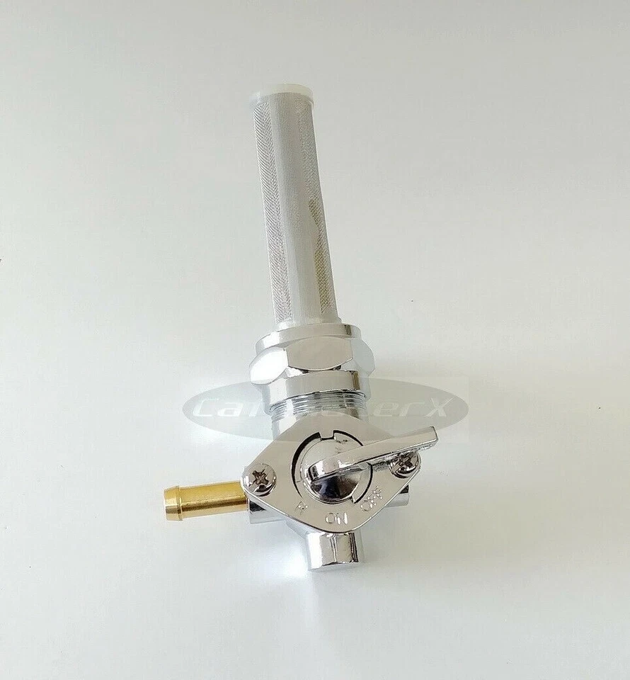 Gas Fuel Valve Petcock 90° Left Harley Heritage Softail Dyna Electra Glide Ultra - Image 1 of 4