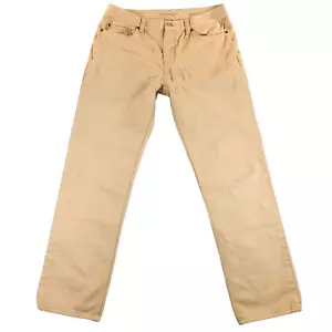 Banana Republic Traveler Pants Khaki Mens 34x30* Slim Fit Twill Preppy Stretch - Picture 1 of 12