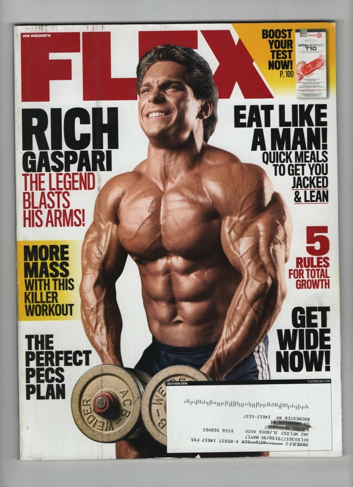 Flex Magazine Rich Gaspari Dave Draper July/August 2016 052020nonrh - Image 1 of 1