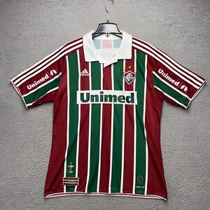 Adidas Fluminense Soccer Jersey Mens XL Red Green Pullover Climalite Embroidered