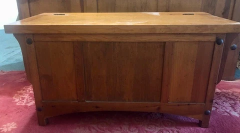 Ponderosa Pine Blanket/Storage Trunk Chest Cover