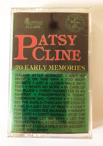 Patsy Cline SEALED Cassette Tape, 20 Early Memories, 1985, Walkin After Midnight - Picture 1 of 4
