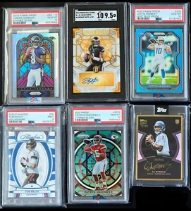 NFL Football HOT Packs -15 Cards- 5 Rookies - Look 4 Autos - Mem - 1/1 - GRADED - Picture 1 of 5