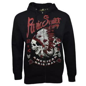 Men's Hoodie Sweatshirt Jacket Skull Hooded Music Punk Rock Graphic COTTON NEW - Picture 1 of 2