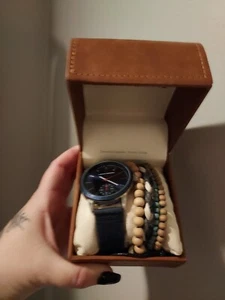 Lucky Brand Watch and Men's Boho Strap/ Bracelet Set - Picture 1 of 1