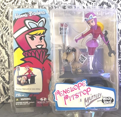 Hanna Barbera Penelope Pitstop and Muttley from Wacky Races by McFarlane Toys Cover