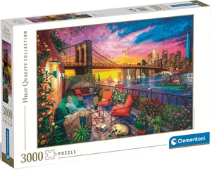 NEW Clementoni Jigsaw Puzzle 3000 Pieces High Quality Manhattan Balcony Sunset - Picture 1 of 2