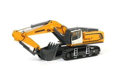 Liebherr R970 SME Excavator - Yellow - WSI 1:50 Scale Diecast Model #02-1556 New - Image 1 of 3