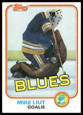 1981-82 Topps #20 Mike Liut St. Louis Blues - Image 1 of 2