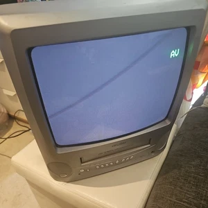 Bush BTV18SIL/VA 14" CRT Built in Vhs Tested and working few marks on case - Picture 1 of 12