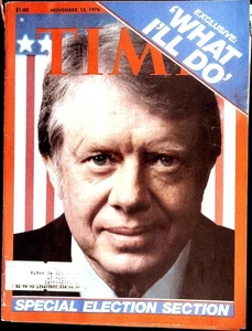 Time Magazine November 15, 1976 President Jimmy Carter FRONT COVER ONLY - Picture 1 of 1