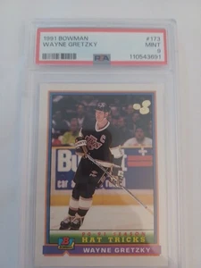 1991 Bowman Wayne Gretzky PSA 9 MINT #173 card - Picture 1 of 2