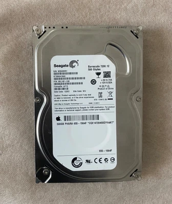 Seagate Barracuda 7200.12 500GB,Intern,7200RPM,8,89 cm (3,5 Zoll) (ST3500418AS) - Bild 1 von 2