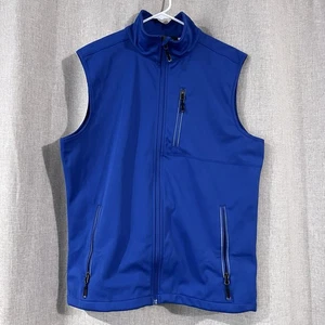 33000 FT Golfweste Herren Größe Medium blau Reißverschluss Windbreaker - Oberbekleidung - GUC - Bild 1 von 13
