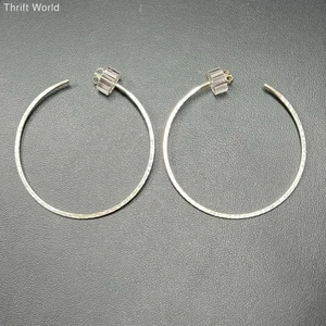 James Avery Sterling Silver Classic Hammered Hoop Earrings NIB - Picture 1 of 7