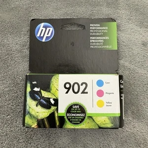 Genuine HP 902 Cyan Magenta Yellow 3PK Ink Cartridges Exp Oct 2020 - Picture 1 of 4