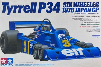 TYRRELL P34 SIX WHEELER GP JAPAN 1976  scala 1/20  kit di montaggio Tamiya 20058 - Immagine 1 di 2