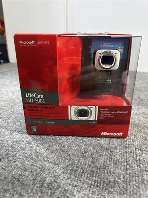 Microsoft LifeCam HD-5001 HD Webcam 720p Video Camera  - Image 1 of 4
