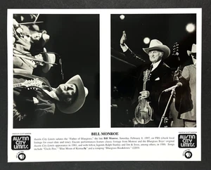 1997 Bill Monroe Austin City Limits Father of Bluegrass Vintage Press Photo - Picture 1 of 2
