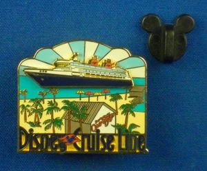 Disney Cruise Line Ship Slider Castaway Cay Beach 2002 Disney Pin # 15358 - Picture 1 of 5