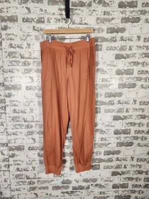 C&C California Linen Joggers Size XL Orange Casual Beach Comfort - Image 1 of 4