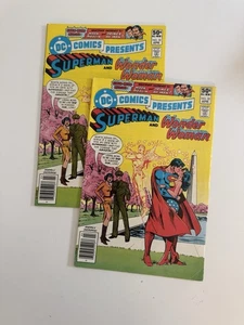 DC Comics Presents #32 Comic Superman Wonder Woman Kiss - Lot of 2 - Picture 1 of 2