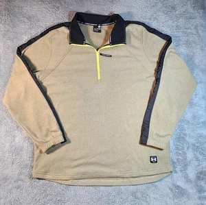 Pullover polar Under Armour 1/4 cremallera para hombre XXL beige con ribete negro ColdGear - Imagen 1 de 6