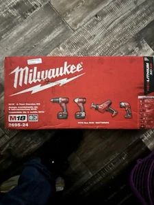 Milwaukee M18 Cordless 4-Tool Combo Kit (2695-24) - Picture 1 of 3