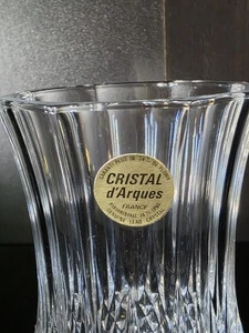 Centrotavola vaso cristallo vintage. Cristal D'Arques piombo originale 11" H senza tempo - Foto 1 di 7