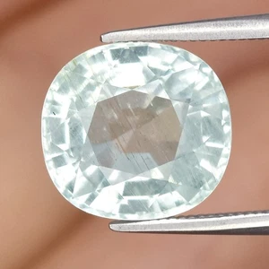 💎 3,65ct Kissen Natur sehr hell grünlich blau Aquamarin - unbeheizt, Afrika - Bild 1 von 4