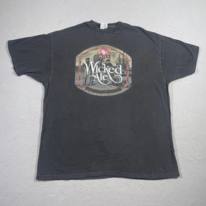 Vintage 90s Pete’s Wicked Ale Shirt BeefyT Men XL Black Beer Graphic Made in USA - Bild 1 von 11