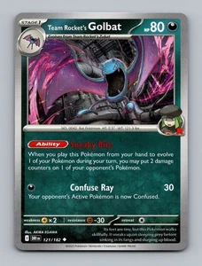 (2x PlaySet) Team Rocket's Golbat 121/182 SV10: Destined Rivals Non Holo Pokémon - Picture 1 of 2