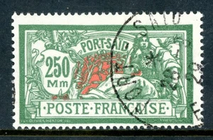 Colonias Francesas en Egipto 1927 Puerto Said 250 mm Verde Sc #92 VFU M4 - Imagen 1 de 6