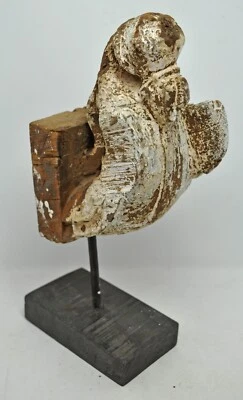 Antique Wooden Architechtural Horse Head Bust Figurine Original Old Hand Carved  - Image 1 of 4