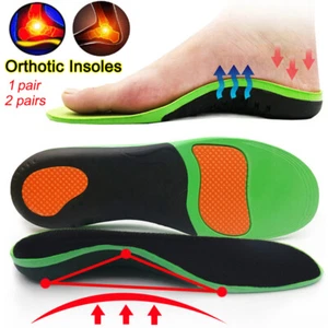 Plantillas de zapatos Inserciones Pies planos Soporte de arco alto Ortopédico para fascitis plantar - Imagen 1 de 23